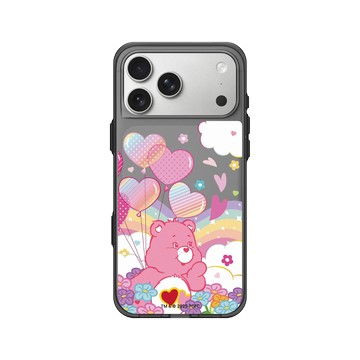 iPhone 17 Pro Max Clear (相機按鈕) 酷墨灰 - Care Bears - Love-a-Lot Bear