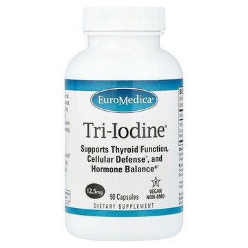 EuroMedica, Tri-Iodine®，12.5 毫克，90 粒膠囊