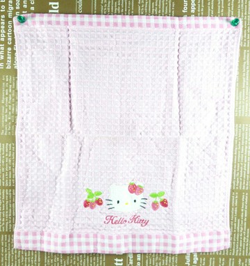 【震撼精品百貨】Hello Kitty 凱蒂貓 中方巾 粉草莓 震撼日式精品百貨