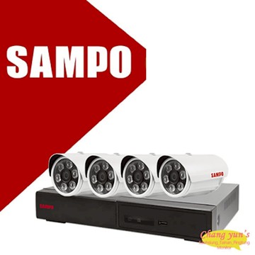 昌運監視器 SAMPO 聲寶 4路4鏡優惠組合 DR-TWEX3-4 VK-TW2C66H 2百萬紅外線攝影機 監視器