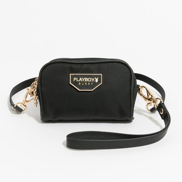 PLAYBOY-零錢包附長背帶/手挽帶 Stance系列 - 黑色(551-0714-09-1)