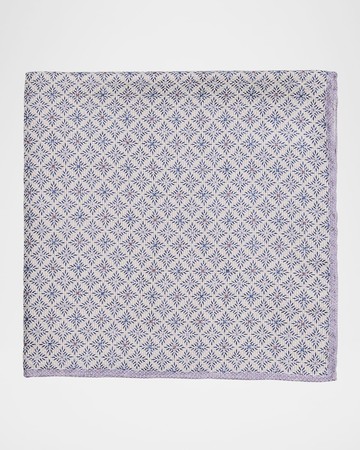 Men's Silk Geometric Pocket Square