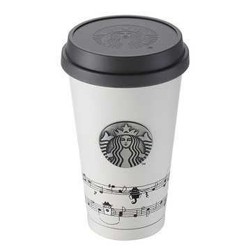 STARBUCKS 黑貓魔法樂譜不鏽鋼杯
