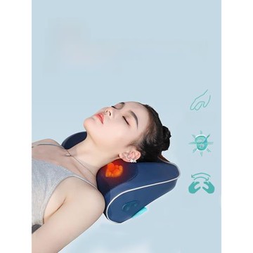 莫斯諾梵頸椎按摩器腰部背部多功能腰靠墊脖肩頸部揉捏按摩枕家用