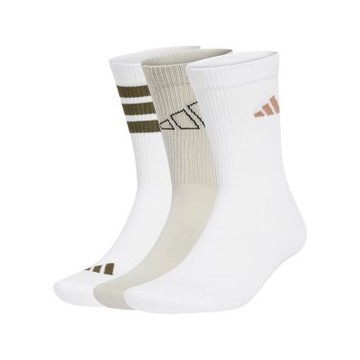 adidas 休閒襪 Logo 白 黑 米白 條紋 短襪 中筒 襪子 3雙入 愛迪達 JD5830