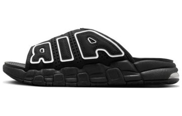 WMNS AIR MORE UPTEMPO SLIDE BLACK WHITE