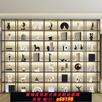 【台灣公司 可開發票】新中式輕奢高檔家居裝飾品擺件書柜客廳辦公室展示柜軟裝工藝品