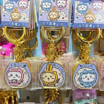 【臺灣出貨】日系金屬鑰匙扣吉伊卡哇鑰匙扣烏薩奇小八學生可愛卡通鑰匙圈掛件