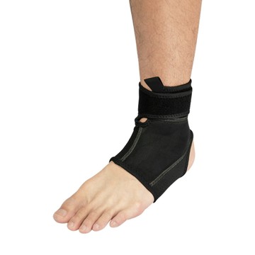 Greaten 極騰 高彈包覆型護踝  柔軟減震骨架衝擊  舒適服貼  增加防護範圍  S  黑色  1個