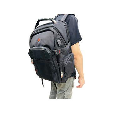 ~雪黛屋~OVER-LAND 後背包大容量二主袋+外袋共五層防水尼龍布A4資夾電腦胸釦T5492