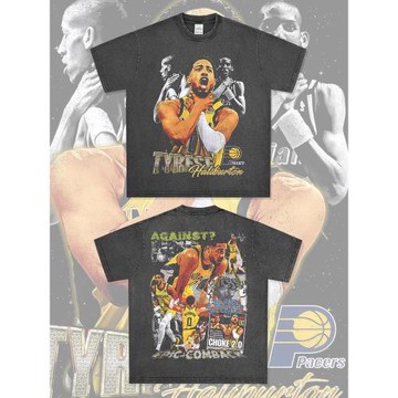 美式哈利伯頓Haliburton印花短袖T恤重磅純棉長袖圓領連帽衛衣潮