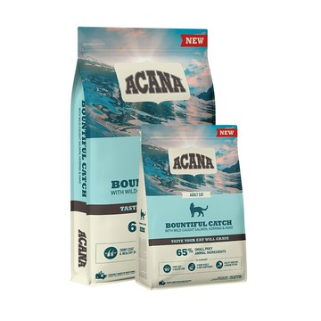 acana 愛肯拿 wdj推薦天然貓糧 豐盛漁獲低gi配方 4.5kg (野生鮭魚+鱈魚+鱒魚)