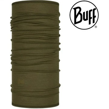 Buff 舒適素面-美麗諾羊毛頭巾 113010-843 橄欖綠