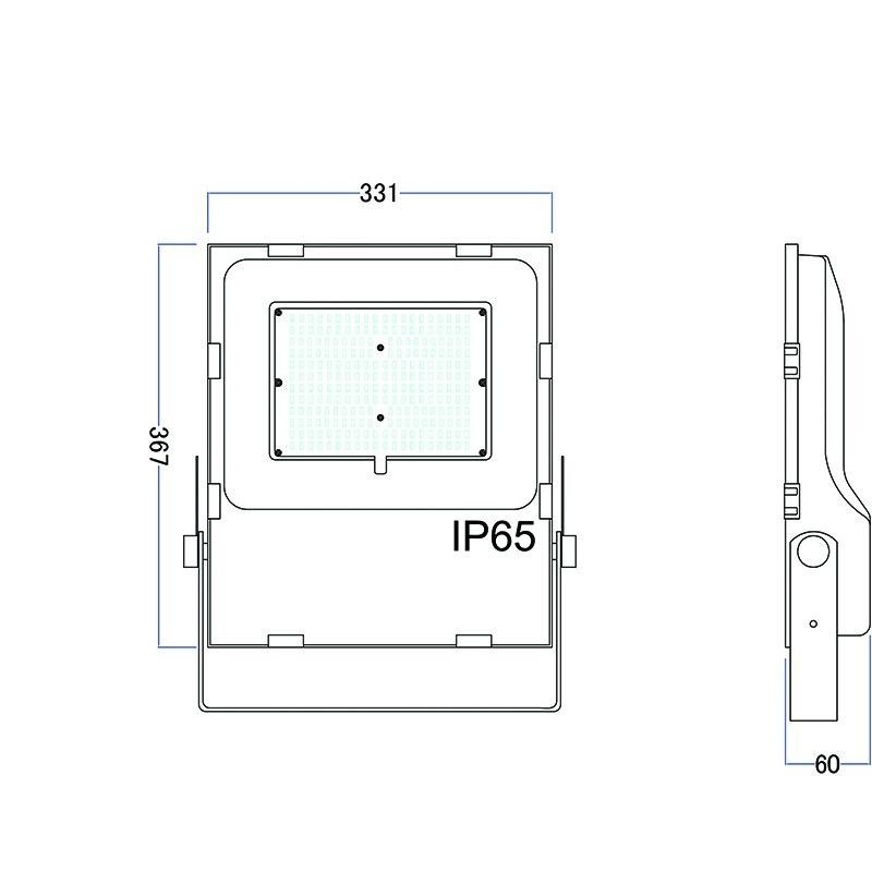 LED投光器 150W 1500W相当 薄型LED IP65防水防塵 120度広角 24000LM超