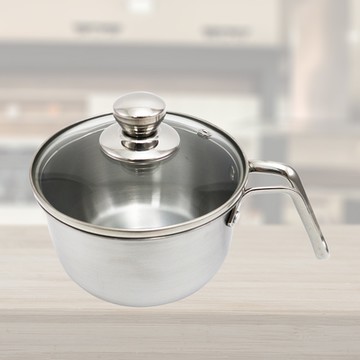 Dashiang不鏽鋼萬用美味泡麵鍋-14cm-附蓋-2支