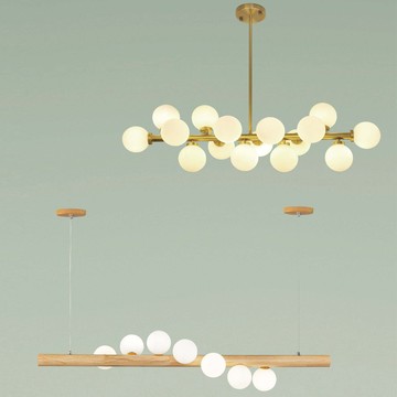 白玉玻璃造型吊燈 F122-06-70191、70192