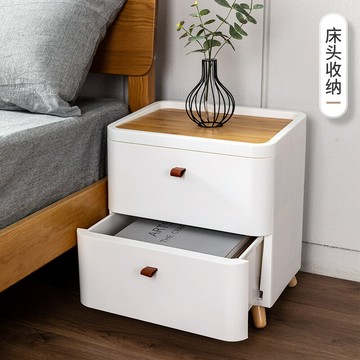 熱銷/免運費 日式收納柜加厚抽屜式家用床頭柜衣服收納柜客廳浴室置物柜墻邊柜