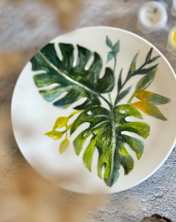 葉語微光 / 陶盤彩繪創作