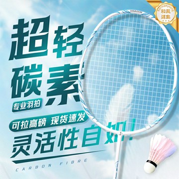 【超輕5U專業】羽毛球拍 全碳素球拍 碳纖維球拍 輕量進攻拍 高磅拍 25-28磅 攻防兼備 單雙打通用 比賽訓練送禮