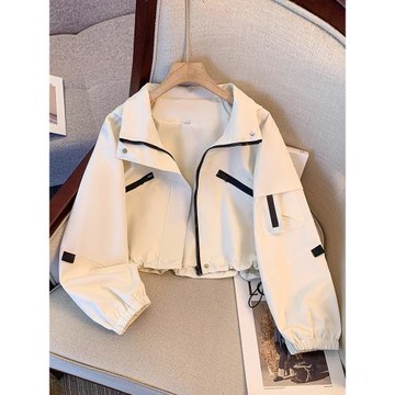 短款工裝沖鋒衣女春季外套2026新款小個子獨特漂亮巨好看早春夾克