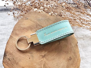 經典長條形匙牌 好好縫 皮革DIY材料包 keytag 鎖匙扣 鑰匙圈