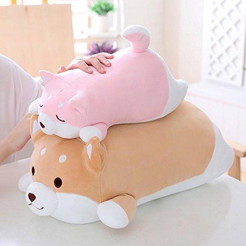 Auspicious Shiba Inu Stuffed Animal Plush - 15.7'' Cute Dog Pillow and Toy,  Soft Anime Kawaii Gifts for Boys and Girls