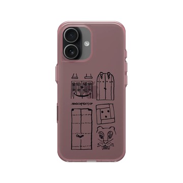 iPhone 17 Clear (相機按鈕) 晶醺玫 - MUG CUP GUY - 臉孔