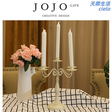 【浪漫氛圍】香薰燭臺 美式燭臺 酒店燭臺 婚慶燭臺 西餐廳燭臺 晚餐燭臺 復古鐵藝 多場景適用 提升格調