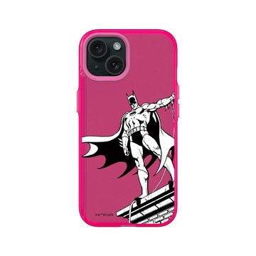iPhone 15 Clear 粉漾桃 - Batman 蝙蝠俠 - 漫畫風格
