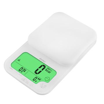 dretec 米飯健康管理廚房料理電子秤 KS-280WT 白色 2kg  110 x 30 x 180mm  1個