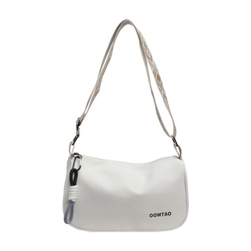 SUNORO 日系防潑水休閒百搭托特包/單肩包/餃子包  白色  29 x 16 x 10cm