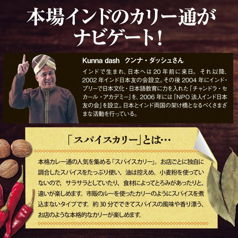 ３０分で！プロ級カリー３ ポークと3種の豆のカリー キーマベイガンカリー バターチキンカリー チキンとアスパラのカリー ほうれん草とチキンのカリー スペアリ