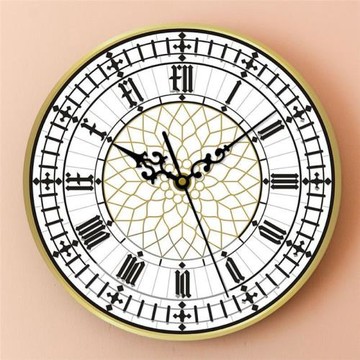 大本鐘當代時鐘背面無聲無時鐘墻英國鐘表屋裝飾倫敦禮物創意藝術