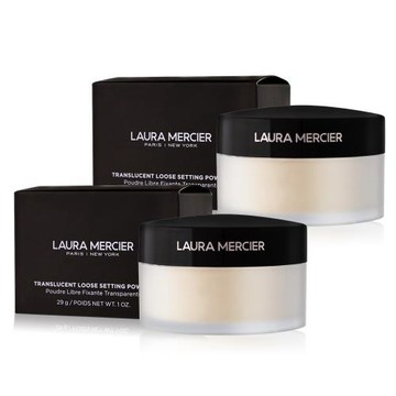 laura mercier蘿拉蜜思 煥顏透明蜜粉(29g)X2#透明色-國際航空版