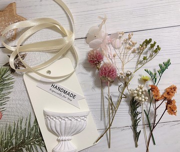 【DIY材料包】永生花擴香石羅馬花瓶款