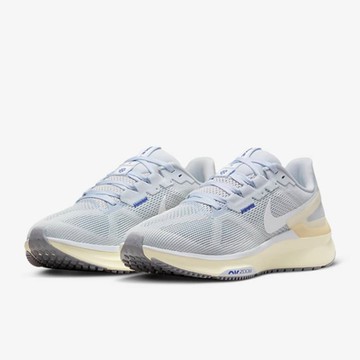 NIKE 慢跑鞋 女鞋 運動鞋 緩震 W AIR ZOOM STRUCTURE 25 灰藍 DJ7884-011