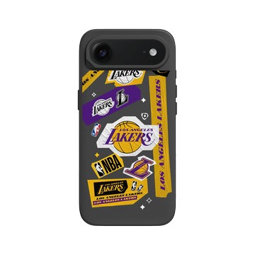 iPhone Air SolidX 黑 - NBA - 拼貼系列-洛杉磯湖人 L.A. Lakers - Collage