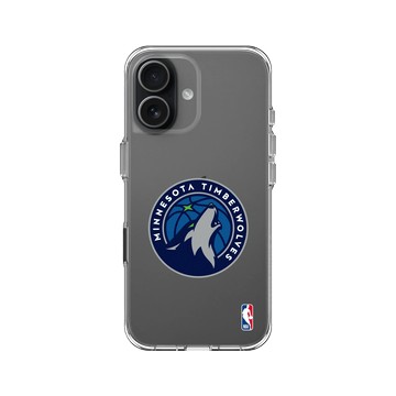 iPhone 17 Clear Case（相機按鈕） 透明 - NBA - Logo-明尼蘇達灰狼 Minnesota Timberwolves