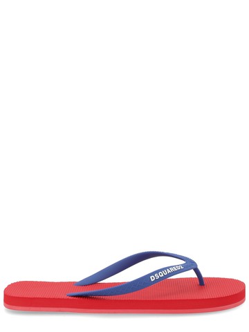 dsquared flip plop slipper with logo