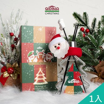 QiMart MIT聖誕狂歡聖誕樹造型硅藻土香氛擴香瓶(200ml/瓶)x1瓶