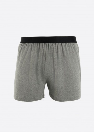 男款XXL_簡單生活．不開襟純棉寬鬆四角內褲(深麻灰)