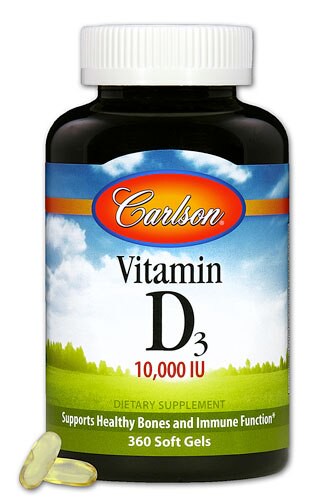 Carlson Vitamin D3 10000 IU - 360 Softgels