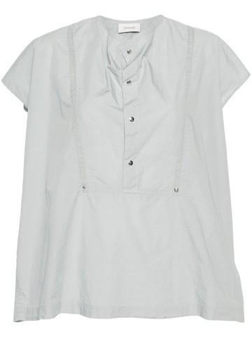 LEMAIRE - cap-sleeve blouse - women - Cotton - 36 - Grey