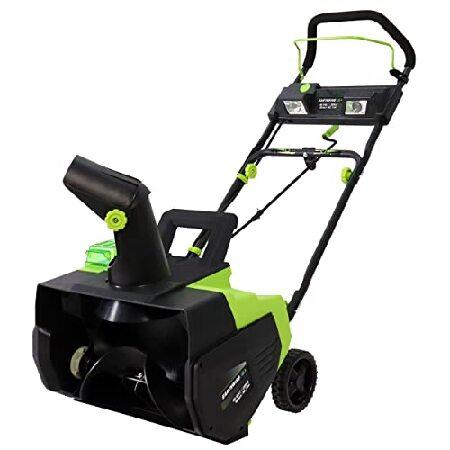 Earthwise Power Tools by ALM SN722018 x 20-Volt 18-Inch Cordless Snow Thrower, (2) 4.0Ah Batteries ＆ Fast Charger Included