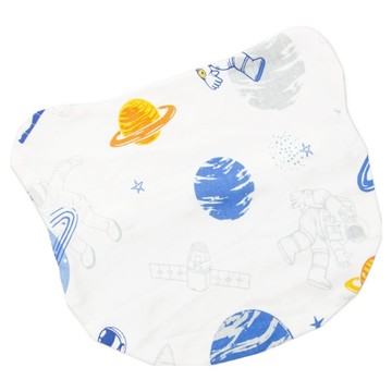 OhBabyLying 小熊矽膠定型枕套  藍橘太空  1個  26 x 20 公分