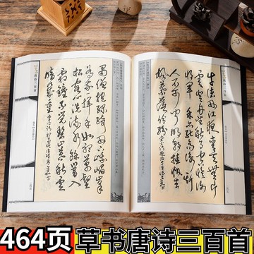 唐三百首毛字帖名家五言古七言句法成人行草楷行小楷草狂草唐三百首毛字帖