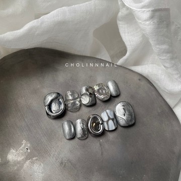 K34永晝孤城—客製化手作穿戴式美甲片