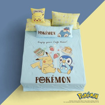 【Pokémon寶可夢官方授權】幸福午茶冰絲涼感夏被－150x190cm