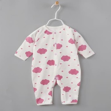 嬰兒連身衣 新生兒內衣連身哈衣寶寶純棉衣服爬服長袖春秋季