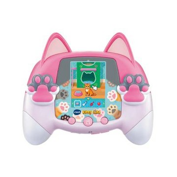 【Vtech】貓咪寵物互動遊戲機(粉)
